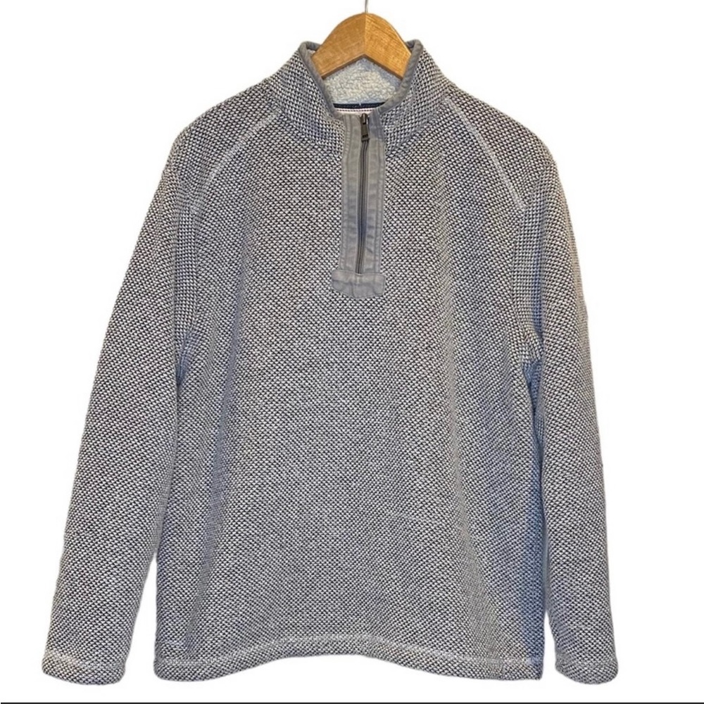 Orvis Pullover Size Medium Grey Sherpa Lined